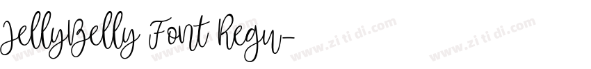 JellyBelly Font Regu字体转换
